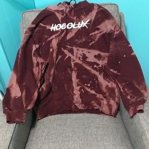 Hobolux hand bleached hoodie XL